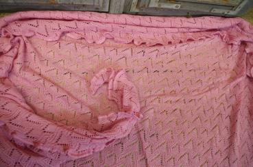 Invero Dreiecktuch Susi Azalea, reine Merinowolle